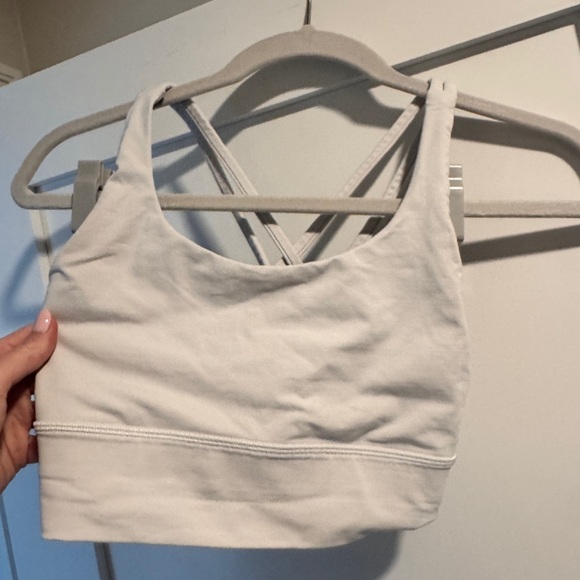 Lululemon White Sports Bra - Picture 1 of 4